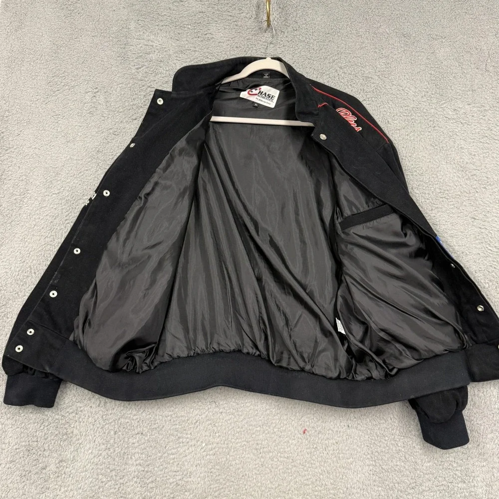 Vintage Dale Earnhardt Goodwrench Service Jacket Mens XL Black NASCAR Chase